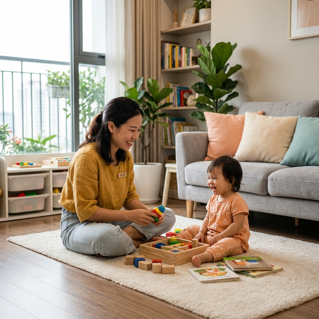 Dịch vụ trông trẻ tại nhà an toàn, tận tâm tại Vinhomes — Chị Ơi!